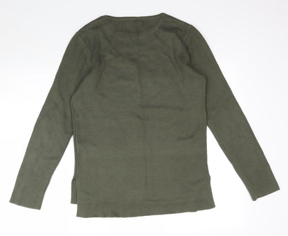 Topman Mens Green  Knit Pullover Jumper Size XS