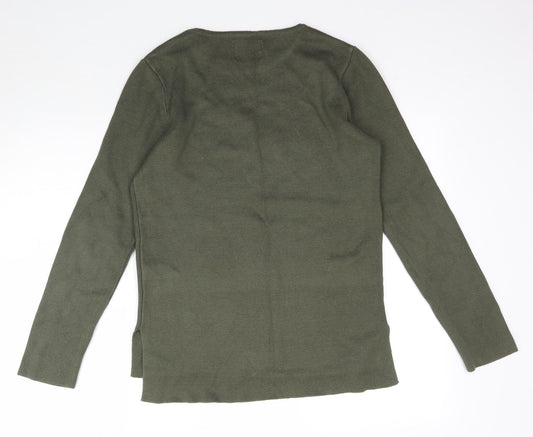 Topman Mens Green  Knit Pullover Jumper Size XS