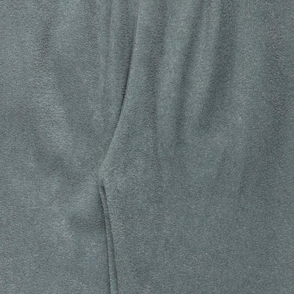 Bonmarché Womens Green   Cropped Trousers Size S L26 in - Fleece feel