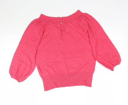 Womens UK Size 10 Atmosphere Pink Basic Blouse