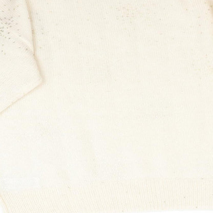 Monsoon Womens Ivory Polka Dot Knit Pullover Jumper Size M