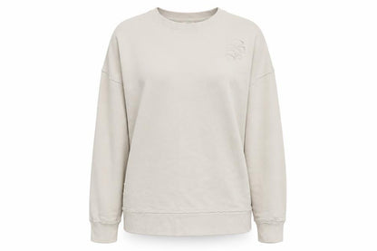 River Island Womens Beige   Pullover Sweatshirt Size M  - Distressed