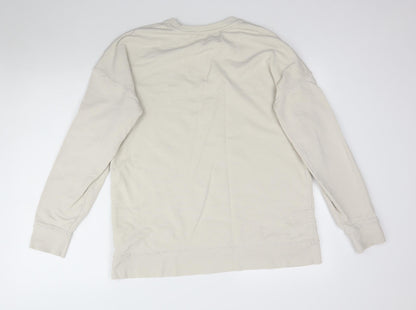 River Island Womens Beige   Pullover Sweatshirt Size M  - Distressed