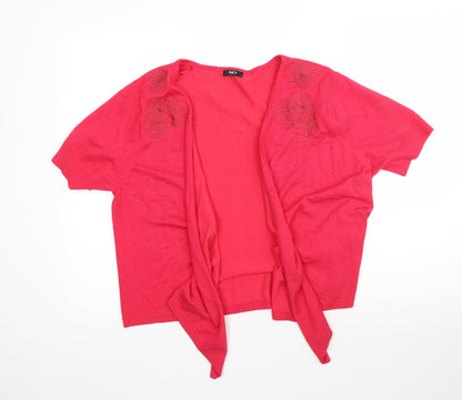 Womens UK Size 18 M&Co Pink Cape Jumper