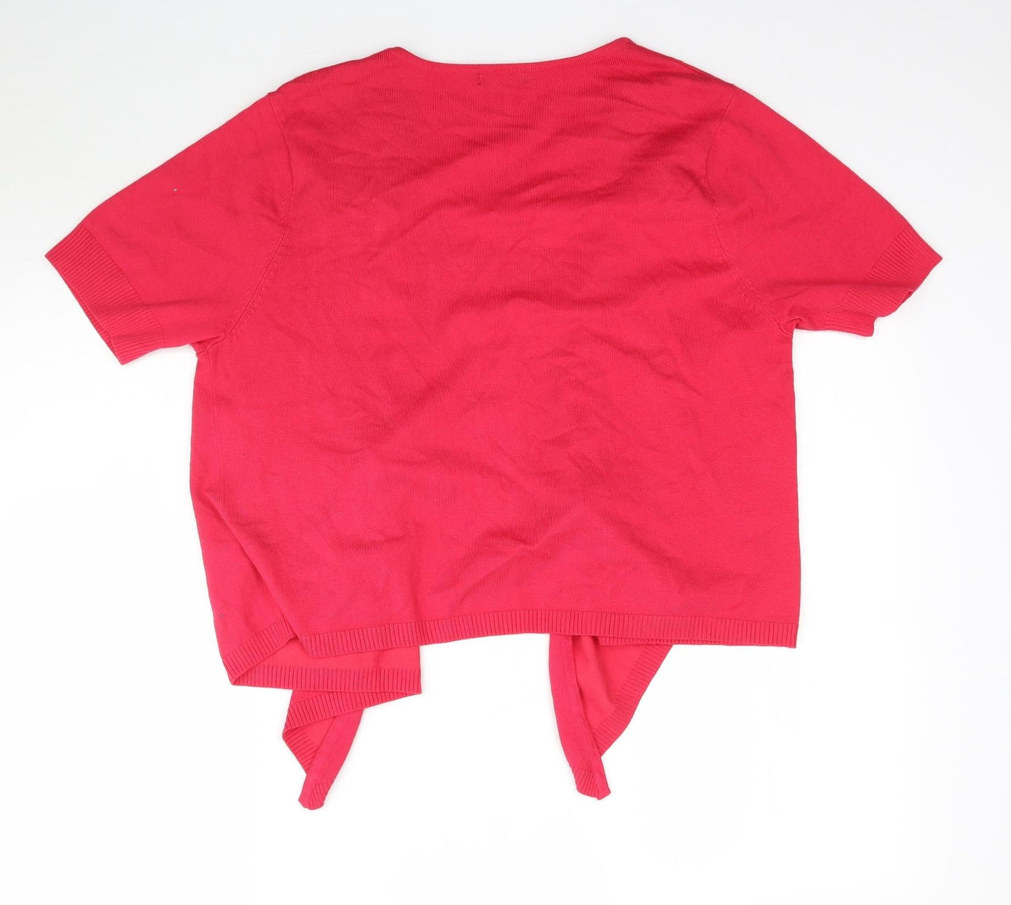 Womens UK Size 18 M&Co Pink Cape Jumper