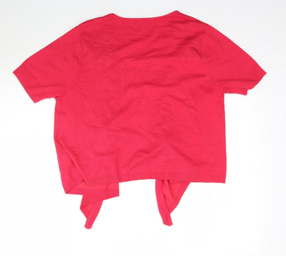 Womens UK Size 18 M&Co Pink Cape Jumper