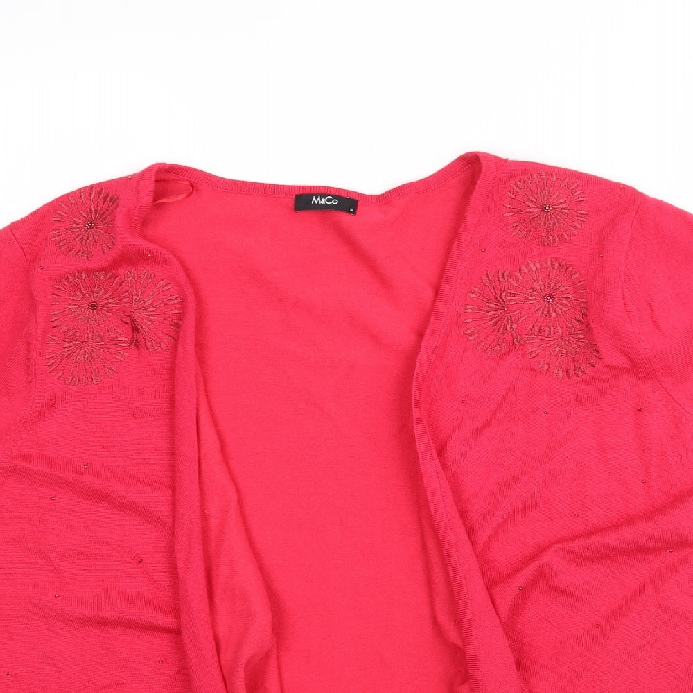 Womens UK Size 18 M&Co Pink Cape Jumper