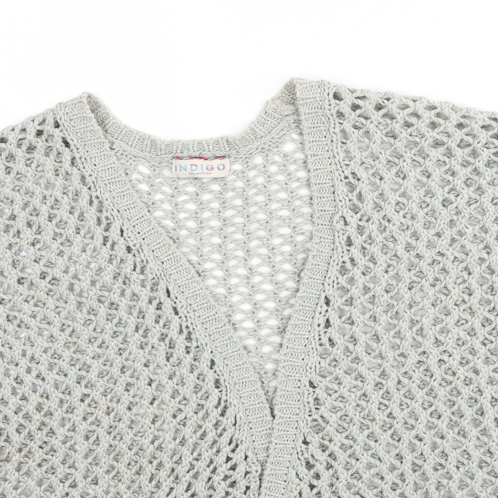 Womens UK Size 16 Marks and Spencer Green Cardigan Jumper