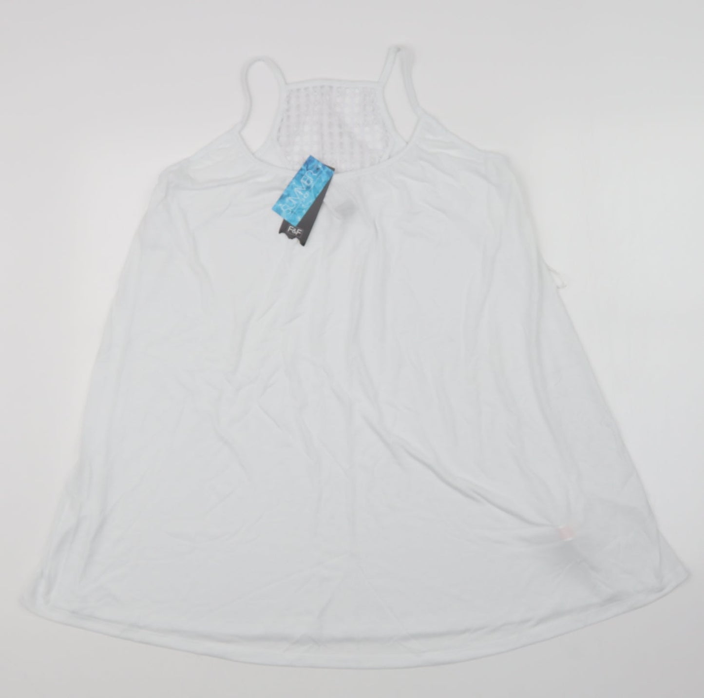 F&F Womens White   Camisole Tank Size M