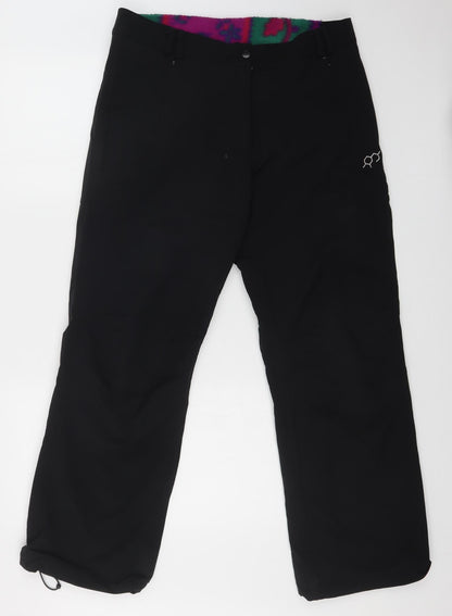 technicals Womens Black    Trousers Size 16 L29 in
