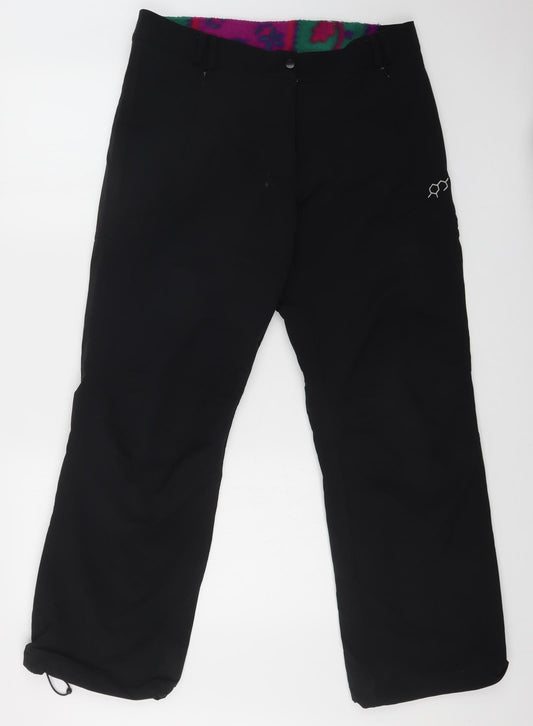 technicals Womens Black    Trousers Size 16 L29 in