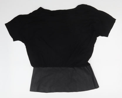 Womens UK Size 16 HEINE Black  T-Shirt