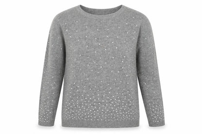 Womens UK Size 8 Mango Grey Pullover Jumper
