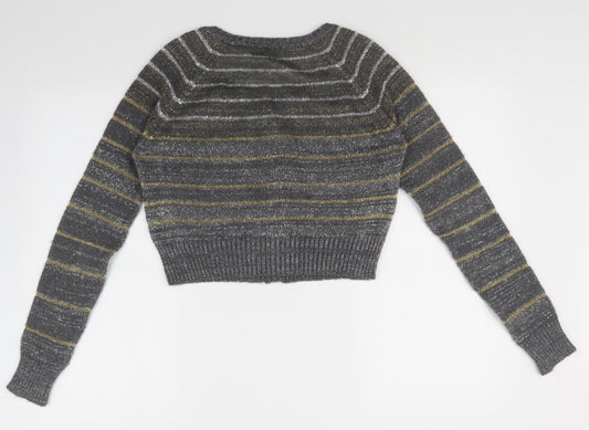 LIMITED COLLECTION Womens Multicoloured Striped  Cardigan Jumper Size 14