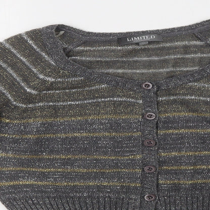 LIMITED COLLECTION Womens Multicoloured Striped  Cardigan Jumper Size 14
