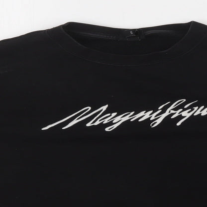 H&M Boys Black   Pullover Sweatshirt Size S