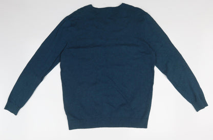 George Mens Blue   Pullover Sweatshirt Size L