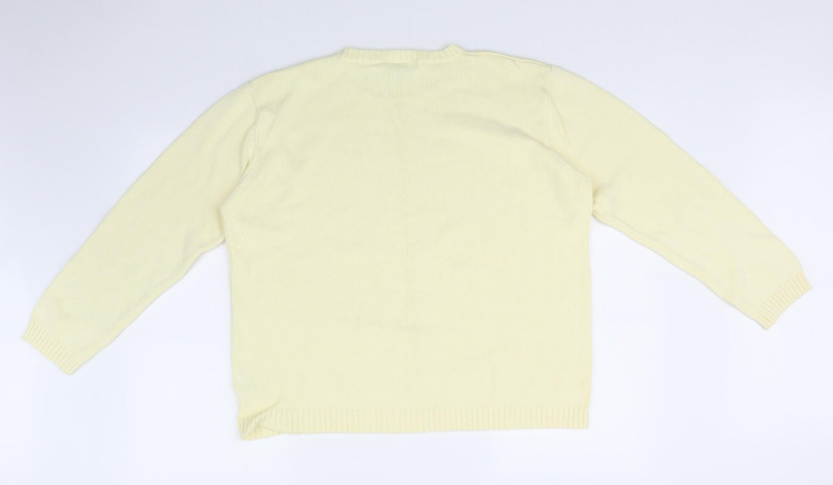 BHS Womens Yellow   Pullover Sweatshirt Size 20