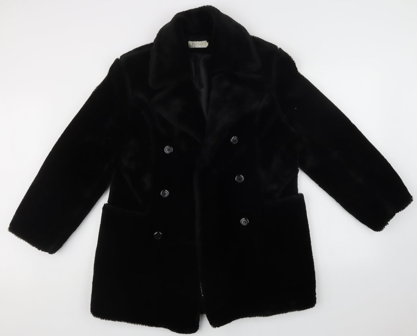 Womens UK Size  Prima Black Overcoat