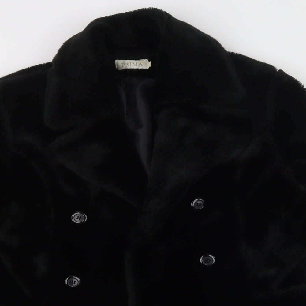 Womens UK Size  Prima Black Overcoat