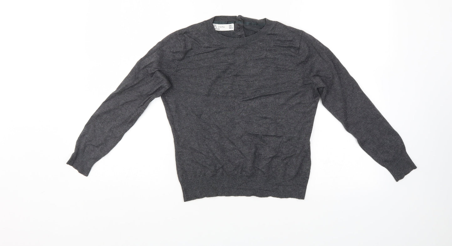 Womens UK Size S Zara Grey Pullover Jumper