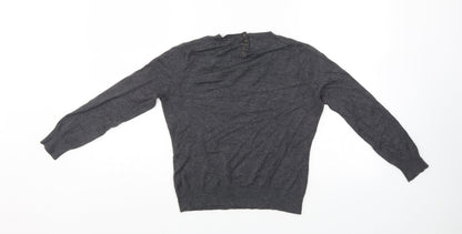 Womens UK Size S Zara Grey Pullover Jumper