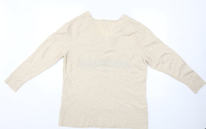 River Island Womens Ivory   Pullover Jumper Size M