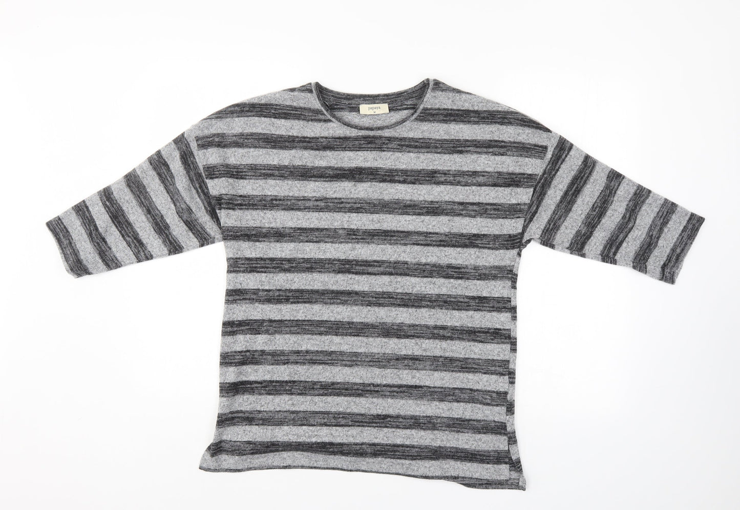 Womens UK Size M Papaya Grey Pullover Jumper