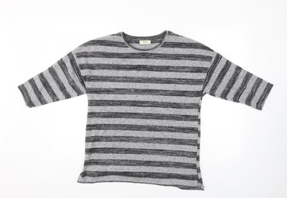 Womens UK Size M Papaya Grey Pullover Jumper