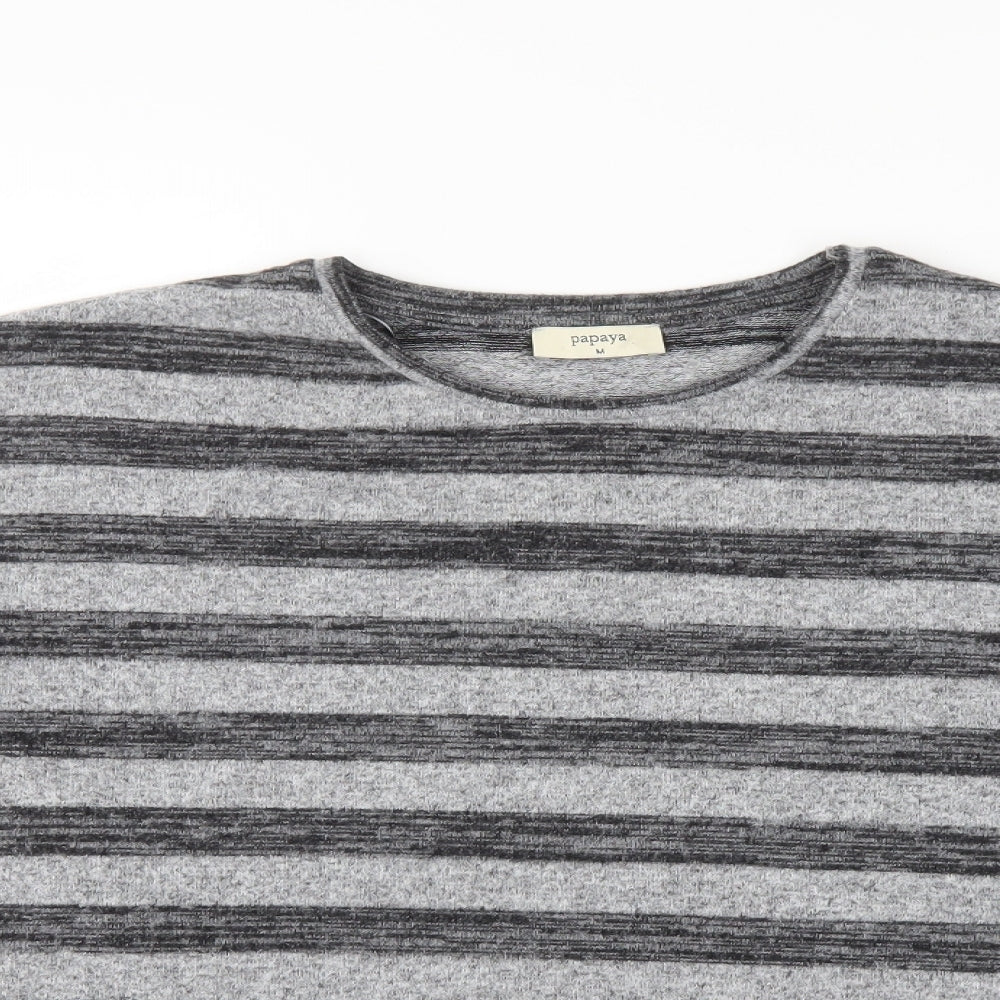 Womens UK Size M Papaya Grey Pullover Jumper