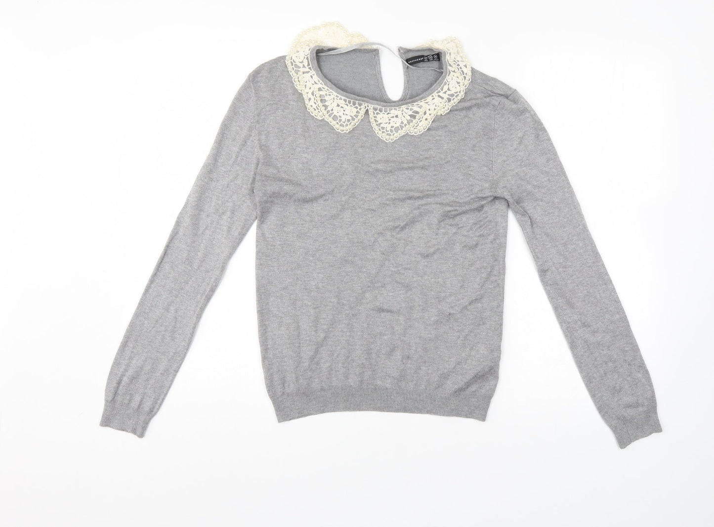 Womens UK Size 10 Atmosphere Grey Pullover Jumper