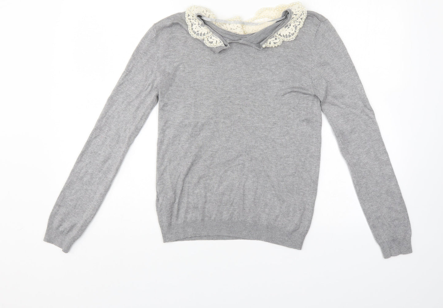 Womens UK Size 10 Atmosphere Grey Pullover Jumper