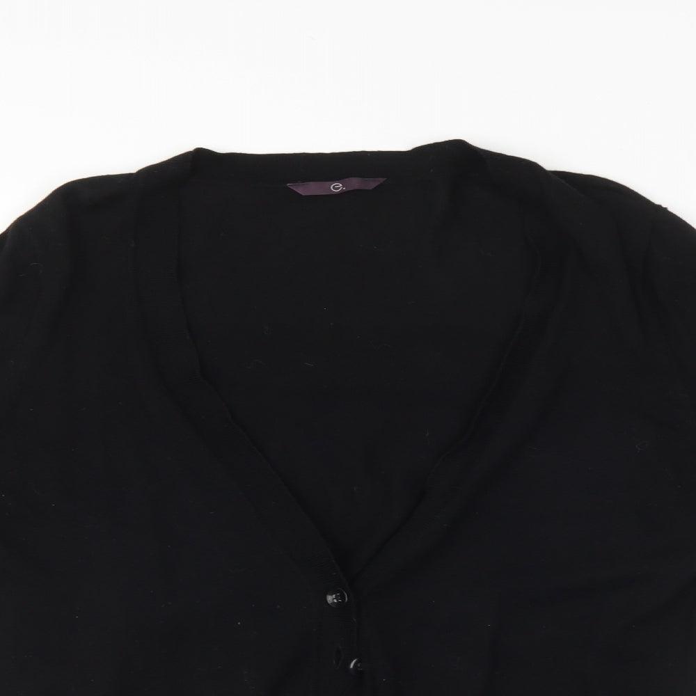 Womens UK Size 14 Evans Black Pullover Jumper