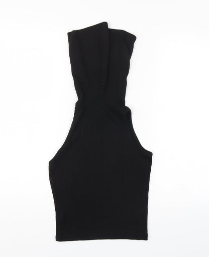 Womens UK Size 6 River Island Black Jersey Tank