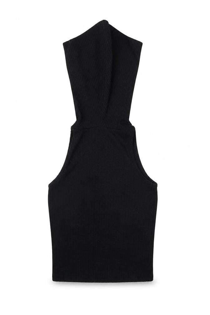 Womens UK Size 6 River Island Black Jersey Tank
