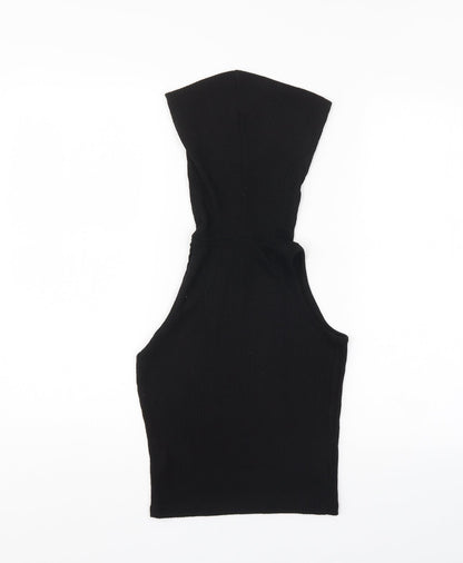 Womens UK Size 6 River Island Black Jersey Tank
