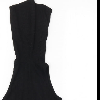 Womens UK Size 6 River Island Black Jersey Tank