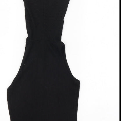 Womens UK Size 6 River Island Black Jersey Tank