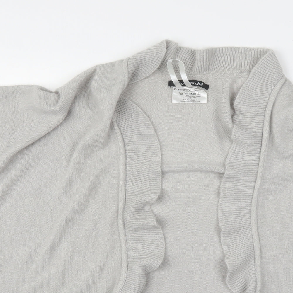 Womens UK Size One Size Bonmarché Grey Cardigan Jumper
