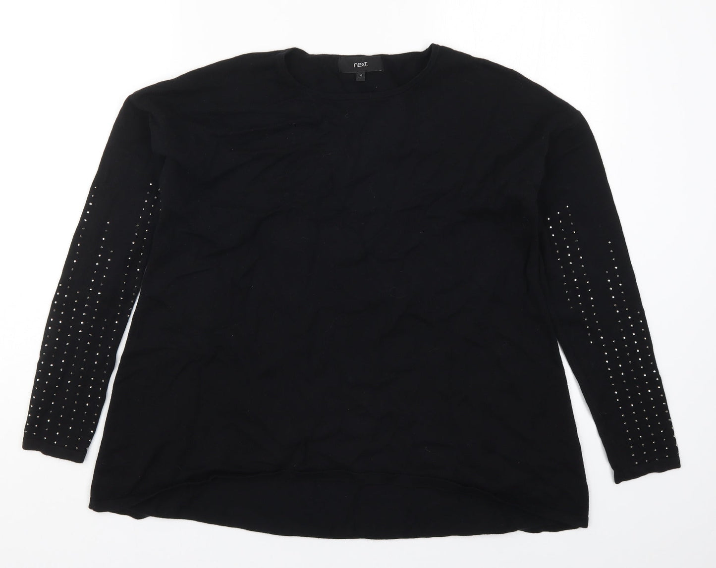 Womens UK Size 10 NEXT Black Pullover Jumper