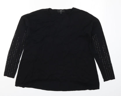 Womens UK Size 10 NEXT Black Pullover Jumper