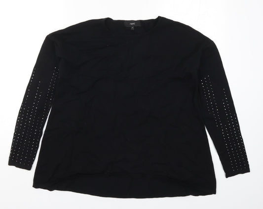 Womens UK Size 10 NEXT Black Pullover Jumper