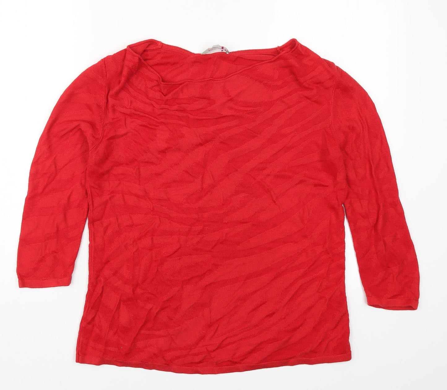Womens UK Size 10 Per Una Red Pullover Jumper