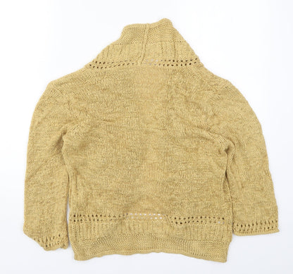 Womens UK Size 16 Matalan Beige Cardigan Jumper