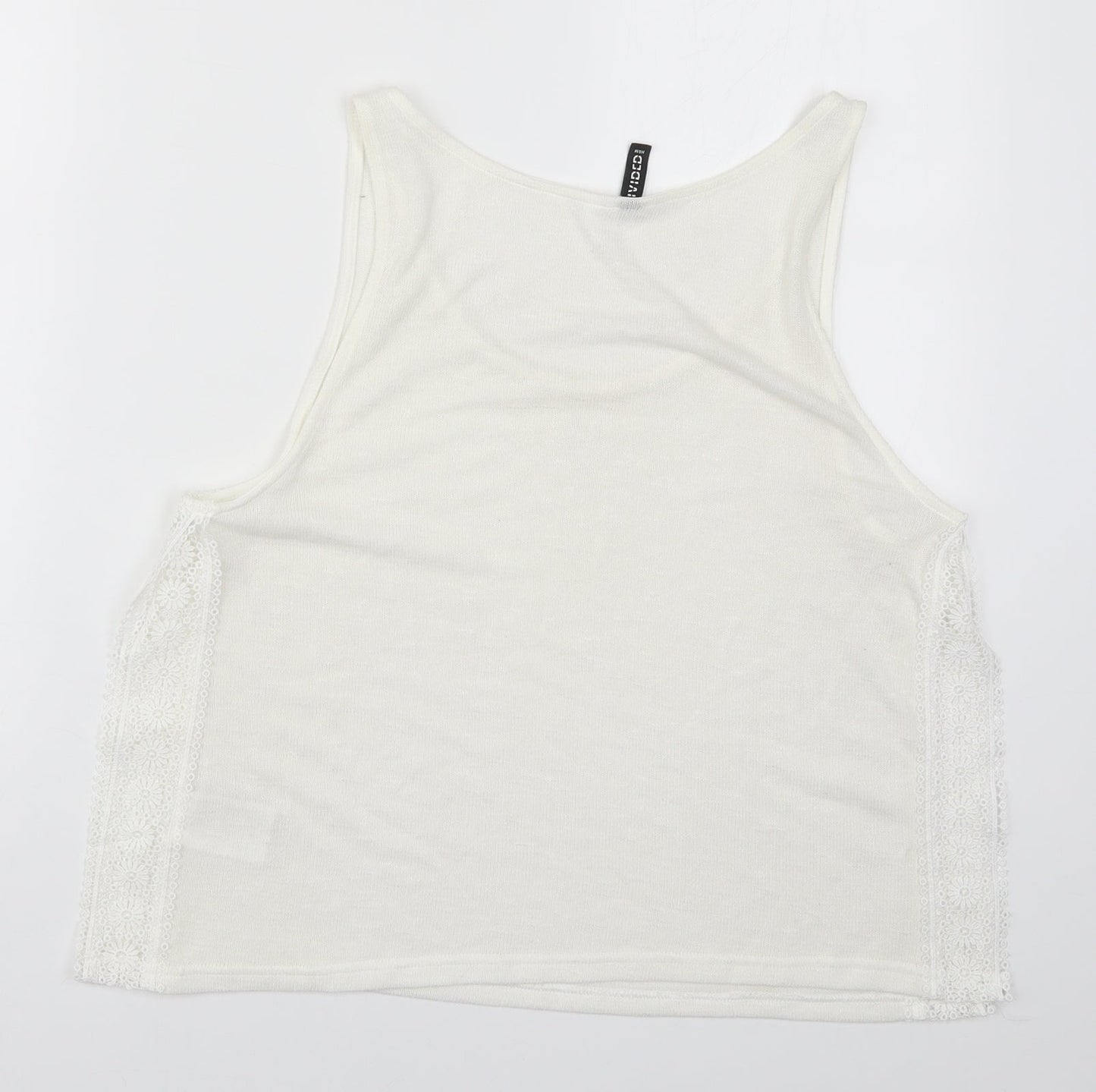 Womens UK Size M H&M White Basic Tank