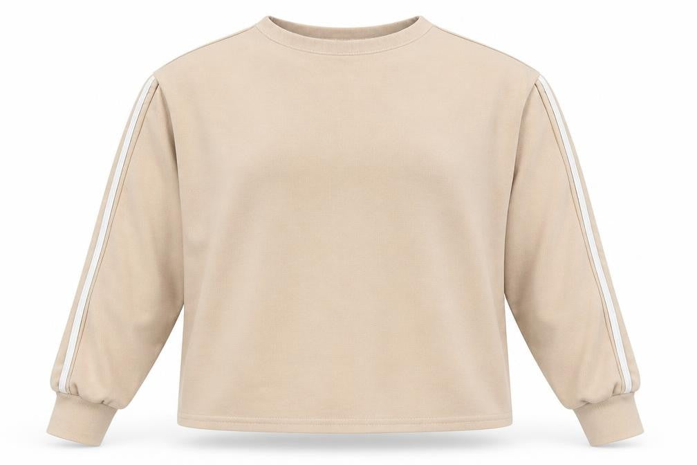 Womens UK Size 8 Boohoo Beige Pullover Sweatshirt