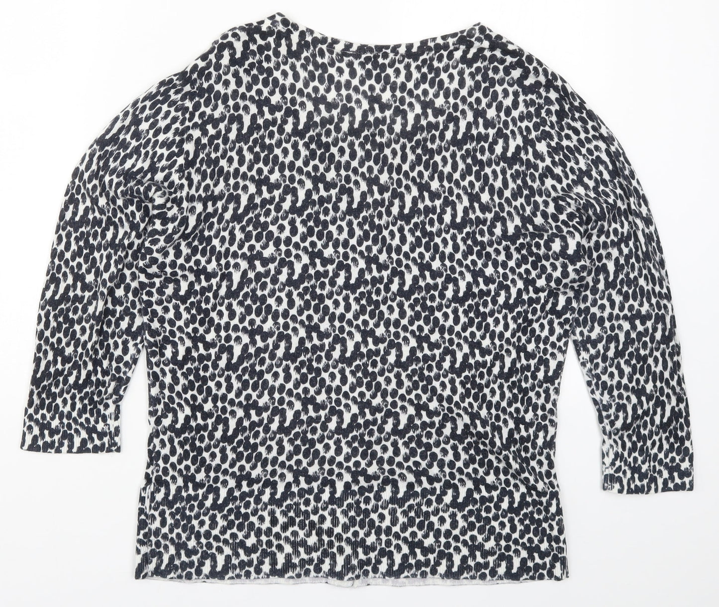 Womens UK Size L Preworn Black Cardigan Jumper