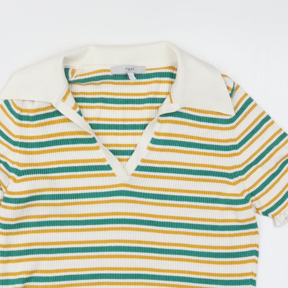 Womens UK Size L NEXT Green Pullover Jumper