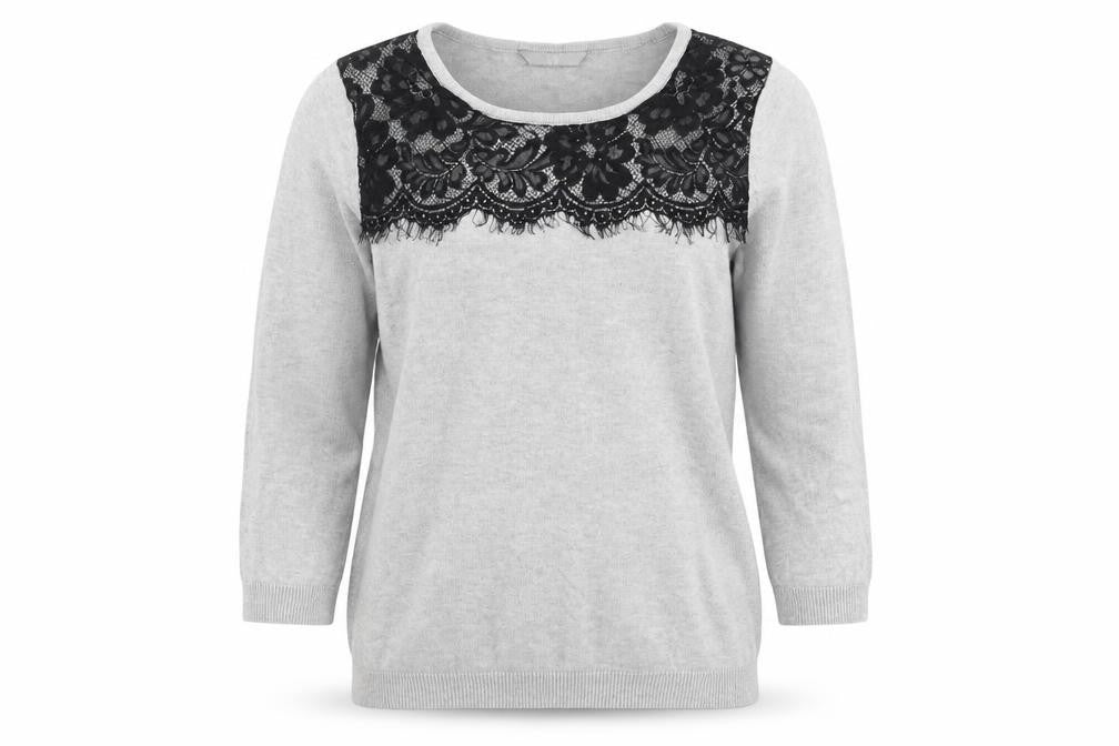 Womens UK Size 8 BHS Grey Pullover Jumper