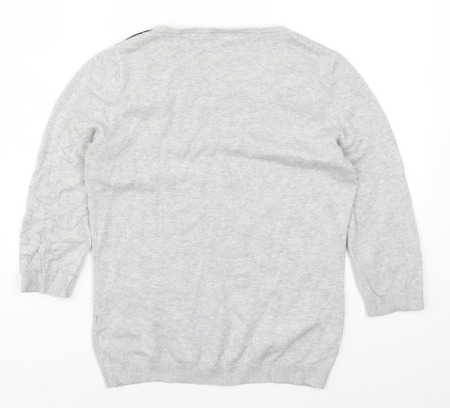 Womens UK Size 8 BHS Grey Pullover Jumper